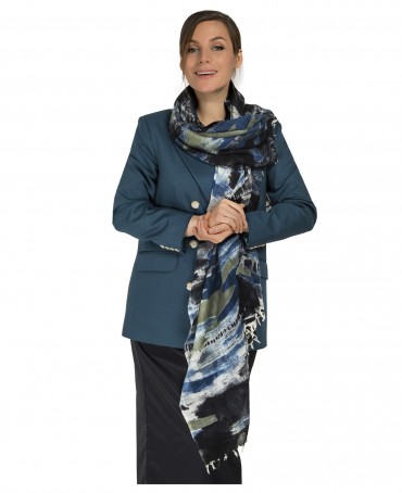 Палантин Женский W40-ABSTRAITE/NOIR